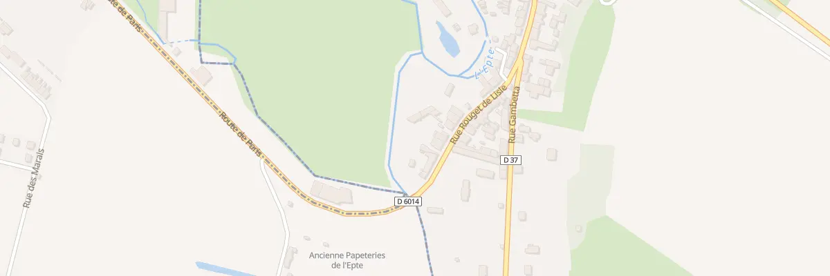 Plan du 50 Rue Rouget de l’Isle à Saint-Clair-sur-Epte