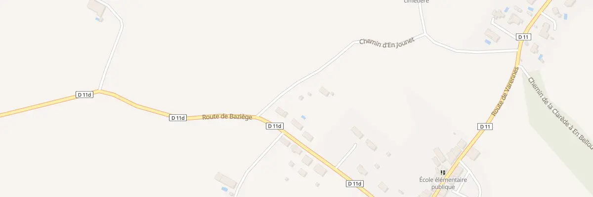 Plan du 24 Rte de Baziége à Mauremont