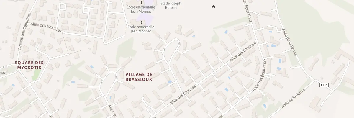 Plan du 6 All des Violettes à Déols