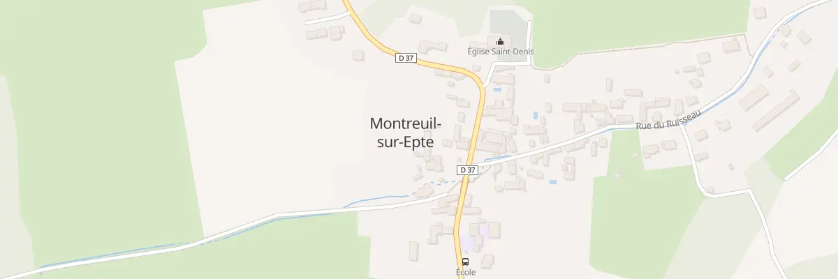 Plan du 16 Rue St Denis à Montreuil-sur-Epte