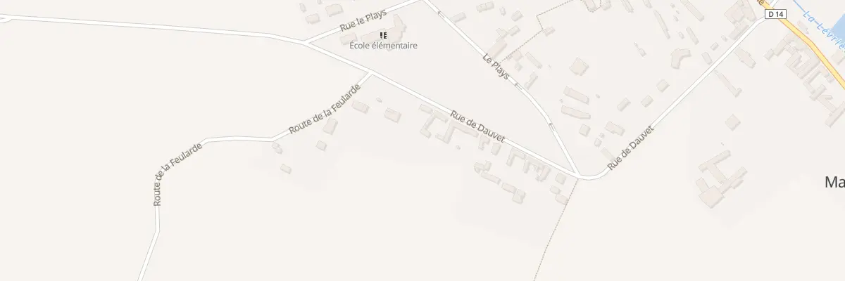 Plan du 25 Rue de Dauvet à Mainneville