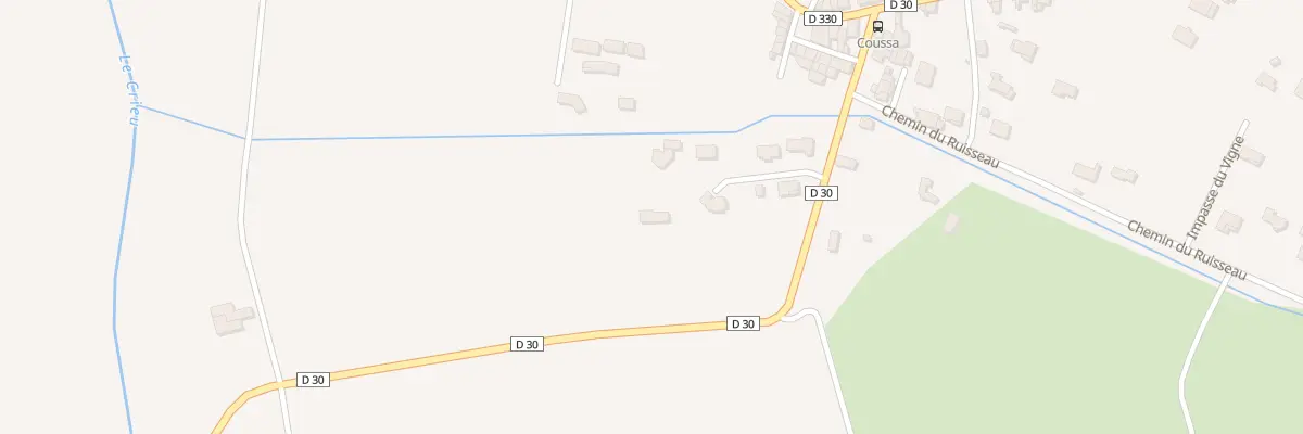 Plan du 6B Che des Aliziers à Coussa