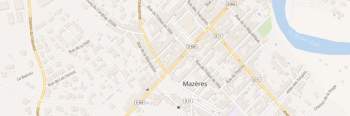 Plan du 30 Rue Gaston de Foix à Mazères