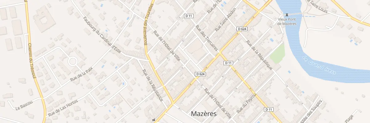 Plan du 2 Rue Saint-sennen à Mazères