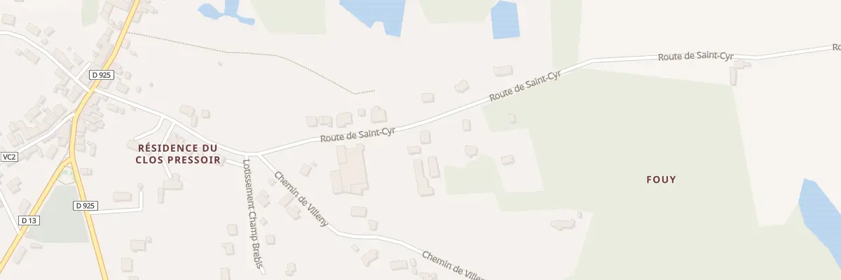 Plan du 11 Rte de Saint Cyr à La Ferté-Saint-Cyr