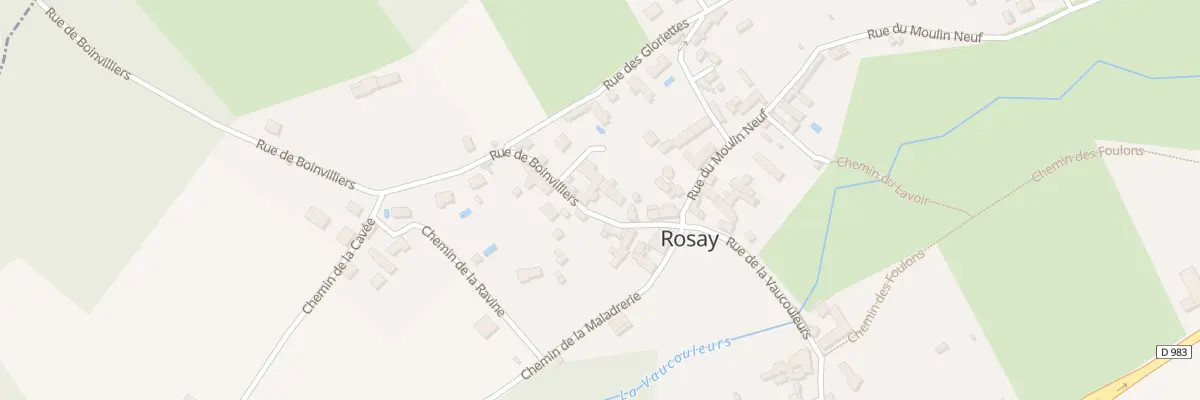 Plan du 8 Rue de Boinvilliers à Rosay