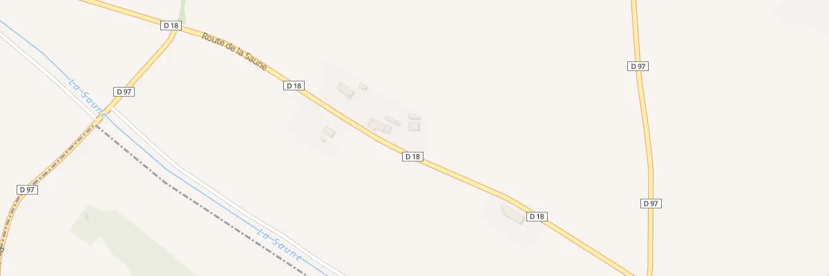 Plan du 108 Rte de la Saune à Aurin