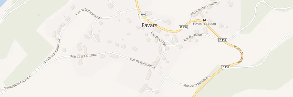 Plan du 82 Rue du Chateau à Favars