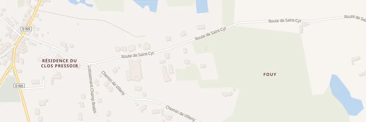 Plan du 13 Rte de Saint Cyr à La Ferté-Saint-Cyr