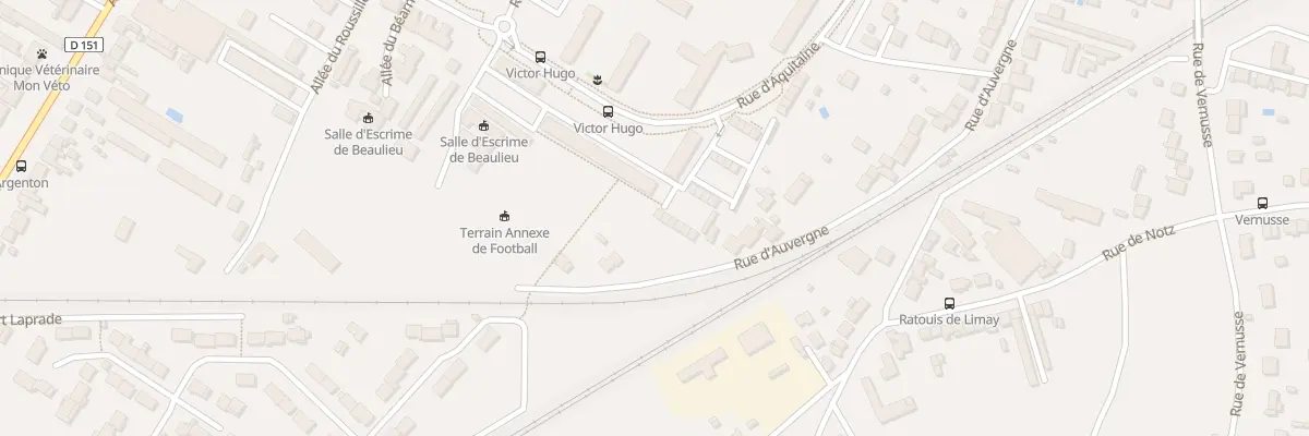 Plan du 24 Rue d’Aquitaine à Châteauroux