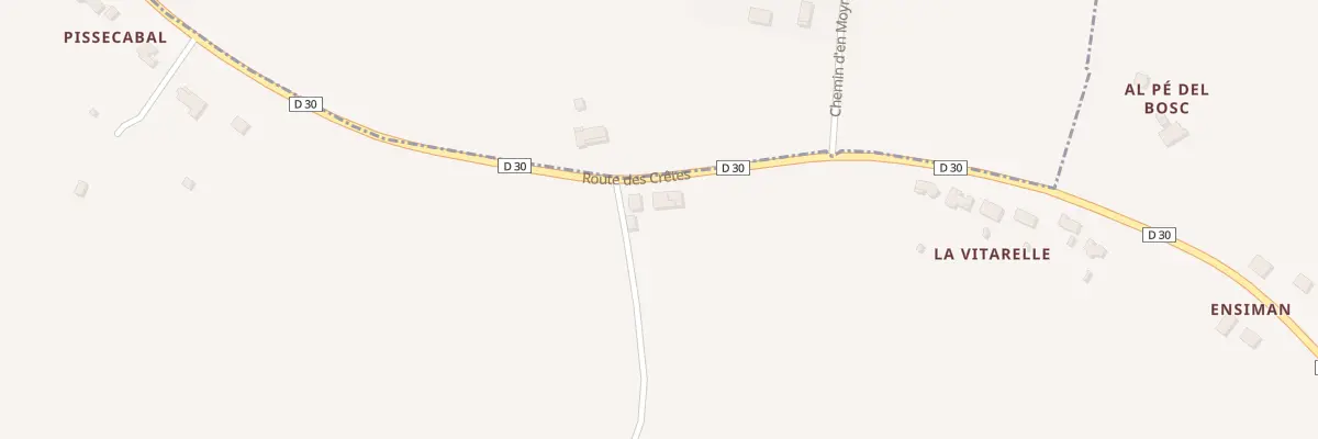 Plan du 4075 Rte des Crêtes à Garrigues