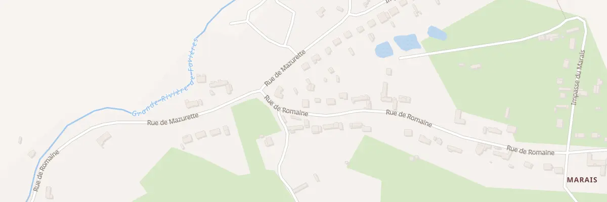 Plan du 649 Rue de Romaine à Favières
