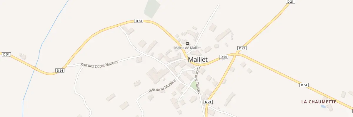 Plan du 1 Rue des Combattants d’AFN à Maillet