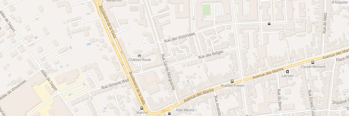 Plan du 32 Rue des Belges à Châteauroux