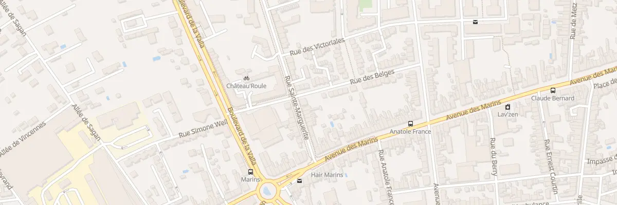 Plan du 33 Rue des Belges à Châteauroux