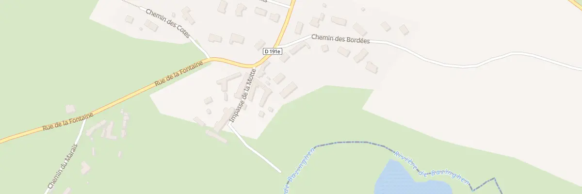 Plan du 1160 Rue de la Fontaine à Bazinghen