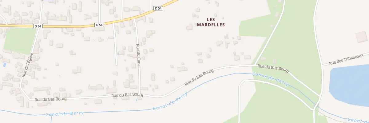 Plan du 33 Rue du Bas Bourg à Gièvres