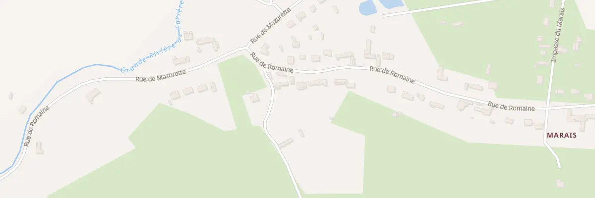 Plan du 654 Rue de Romaine à Favières