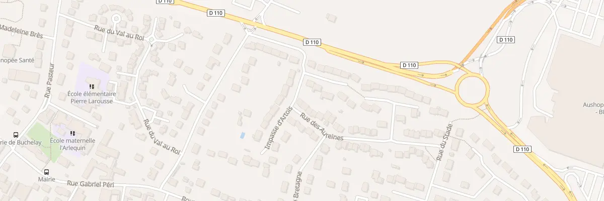 Plan du 2 Rue des Aureines à Buchelay