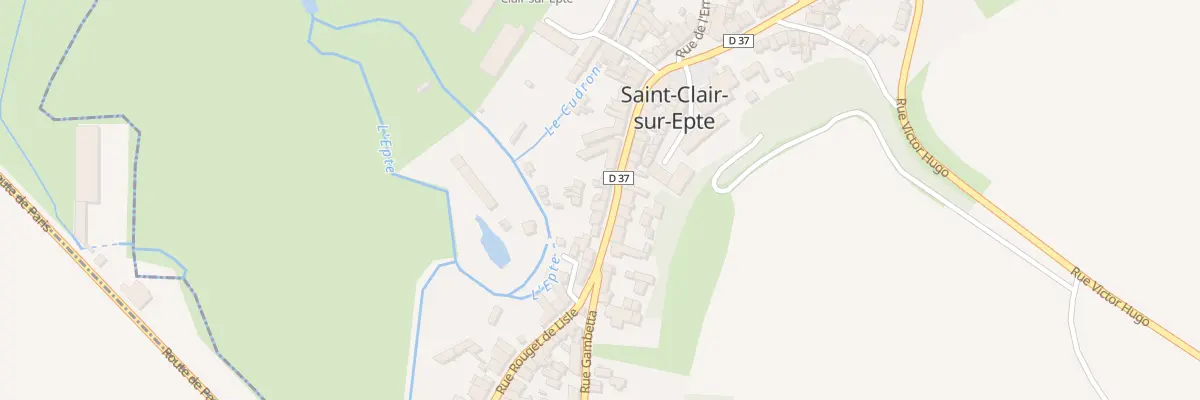 Plan du 22 Rue Rouget de l’Isle à Saint-Clair-sur-Epte