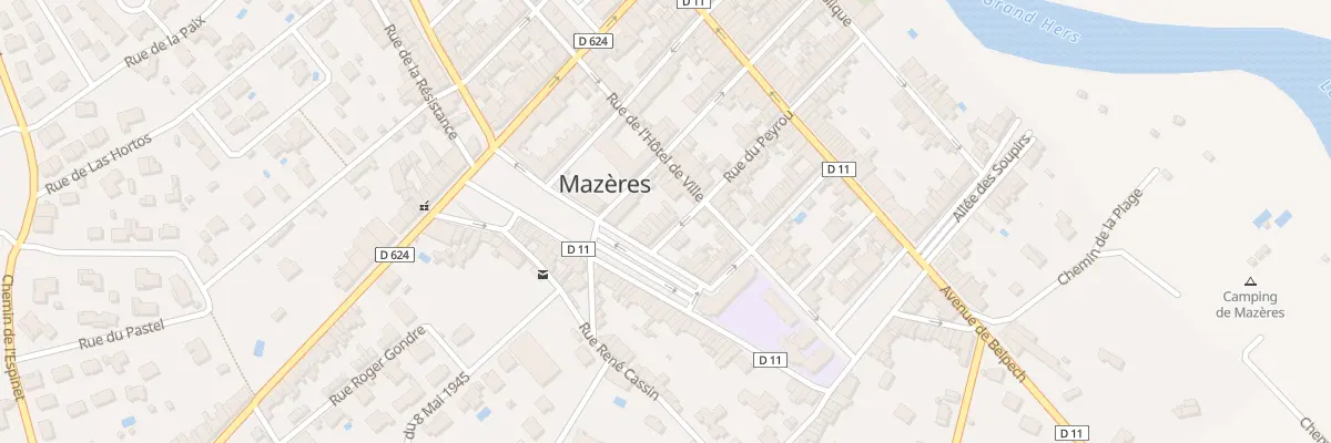 Plan du 42 Rue du Peyrou à Mazères