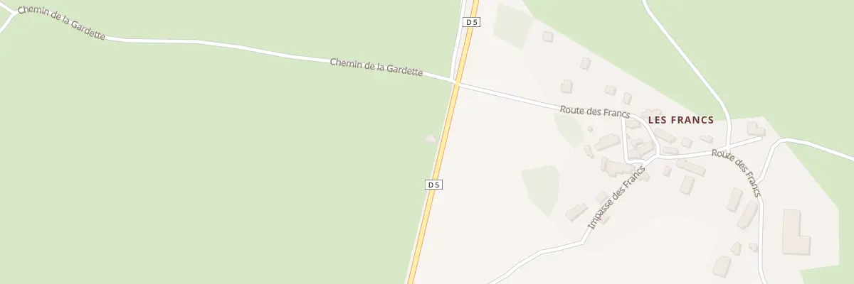 Plan du 1 Les Francs à Naillat