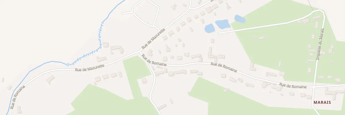 Plan du 655 Rue de Romaine à Favières