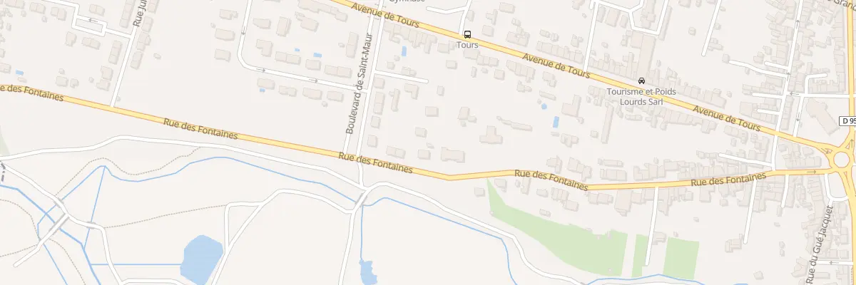 Plan du 70B Rue des Fontaines à Châteauroux