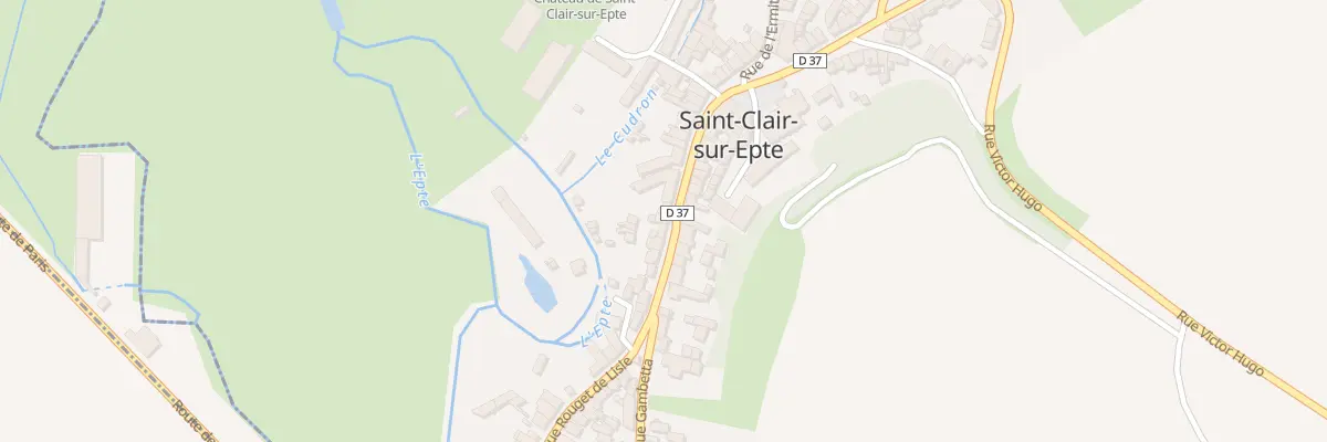 Plan du 20 Rue Rouget de l’Isle à Saint-Clair-sur-Epte