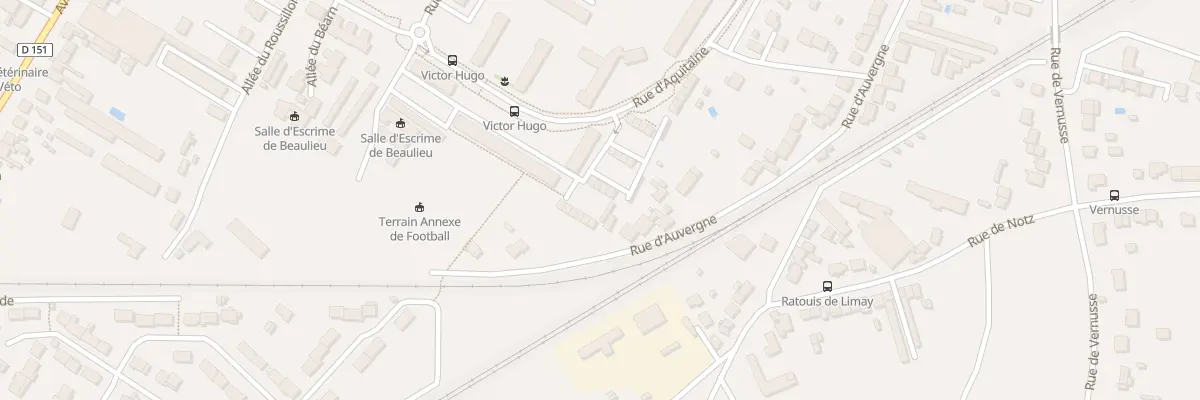 Plan du 40 Rue d’Aquitaine à Châteauroux