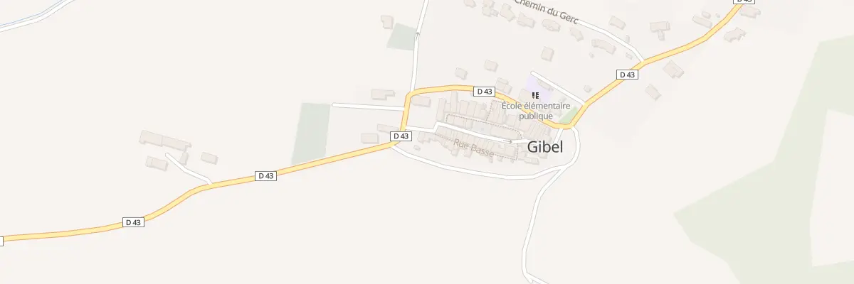 Plan du 34 Rue Basse à Gibel