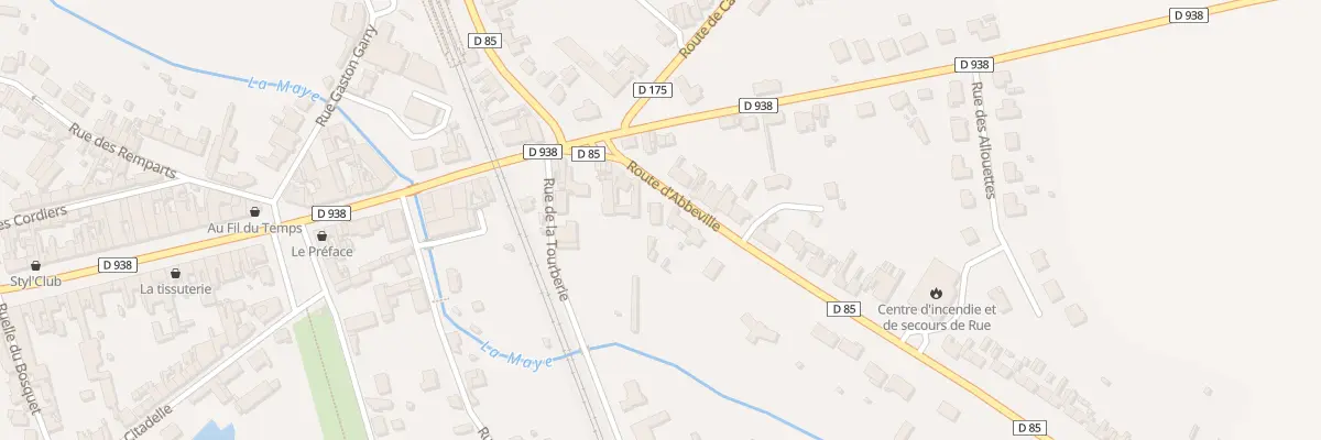 Plan du 6 Rte d’Abbeville à Rue