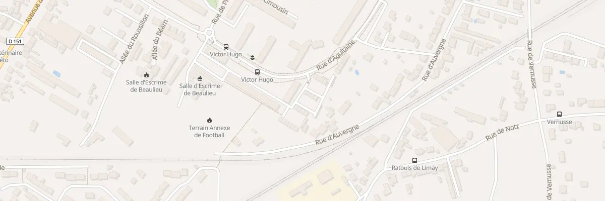 Plan du 44 Rue d’Aquitaine à Châteauroux