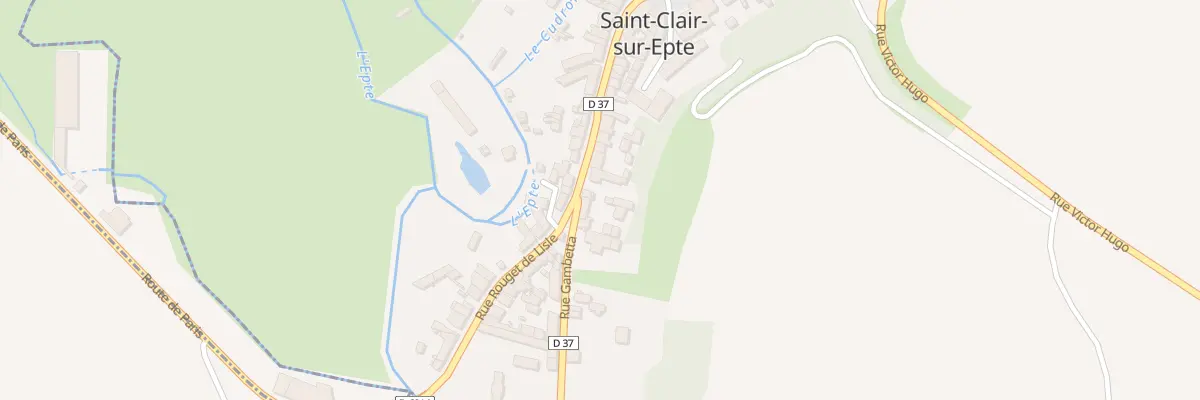 Plan du 33 Rue Rouget de l’Isle à Saint-Clair-sur-Epte