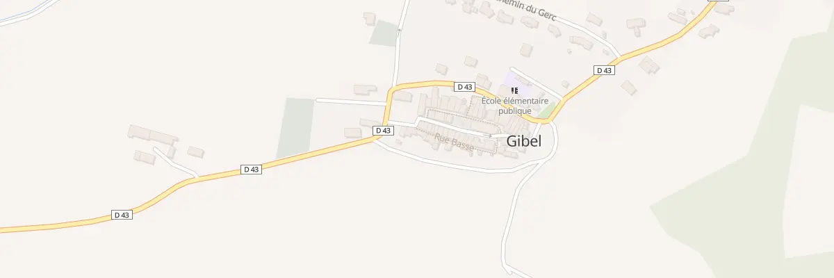 Plan du 34B Rue Basse à Gibel