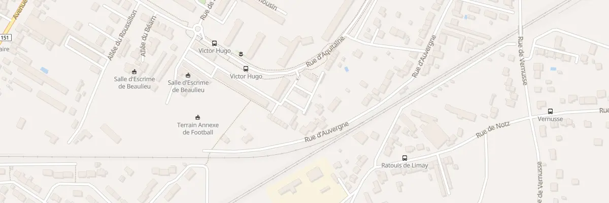 Plan du 50 Rue d’Aquitaine à Châteauroux