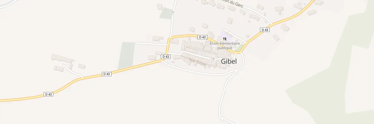 Plan du 12 Rue Basse à Gibel