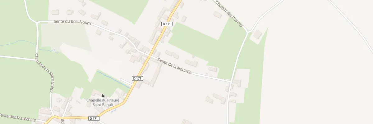 Plan du 5 Sen de la Nourree à Chérence