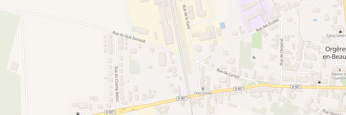 Plan du 9 Rue du Gué Barrault à Orgères-en-Beauce