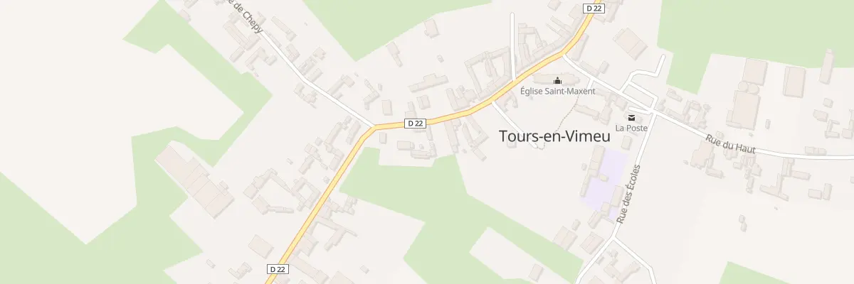 Plan du 4 Rue Centrale à Tours-en-Vimeu