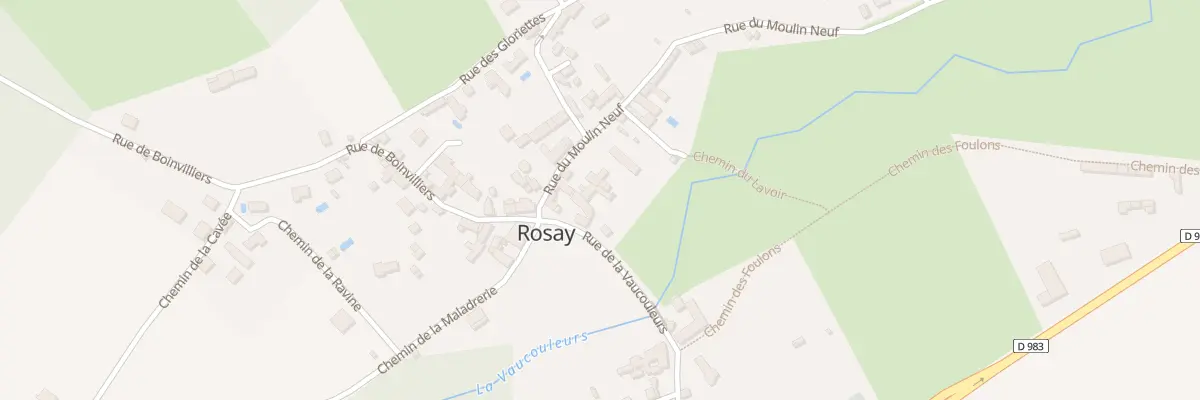 Plan du 7 Rue de la Vaucouleurs à Rosay