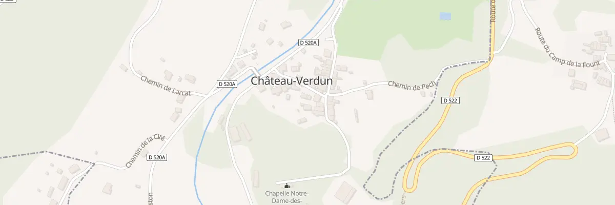 Plan du 40 Le Village à Château-Verdun