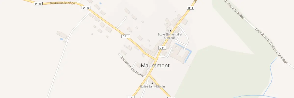 Plan du 6 Rte de Baziége à Mauremont