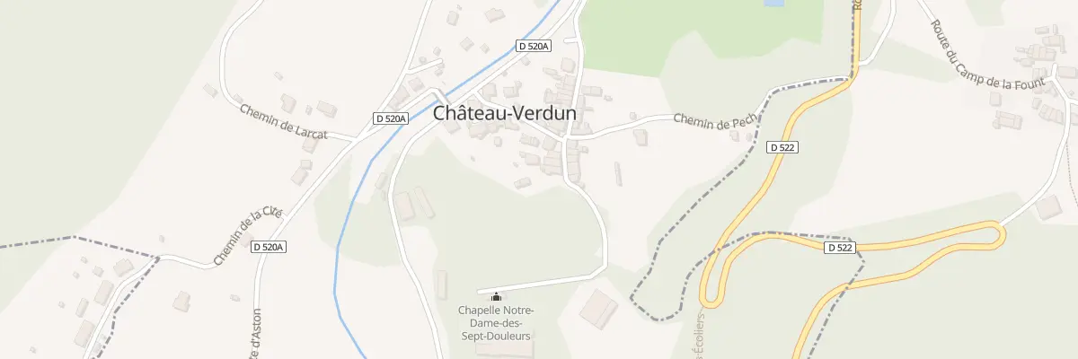 Plan du 42 Le Village à Château-Verdun