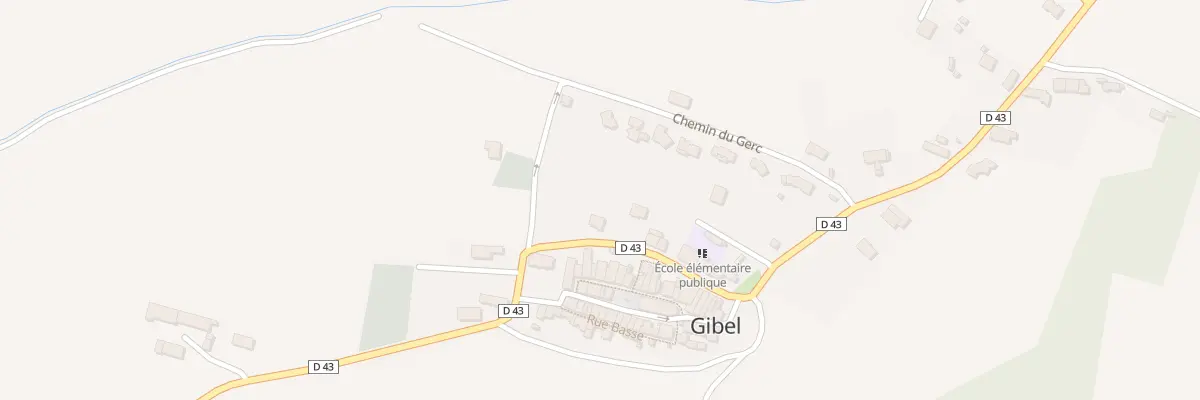 Plan du 15 All des Platanes à Gibel
