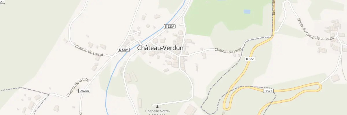 Plan du 25 Le Village à Château-Verdun