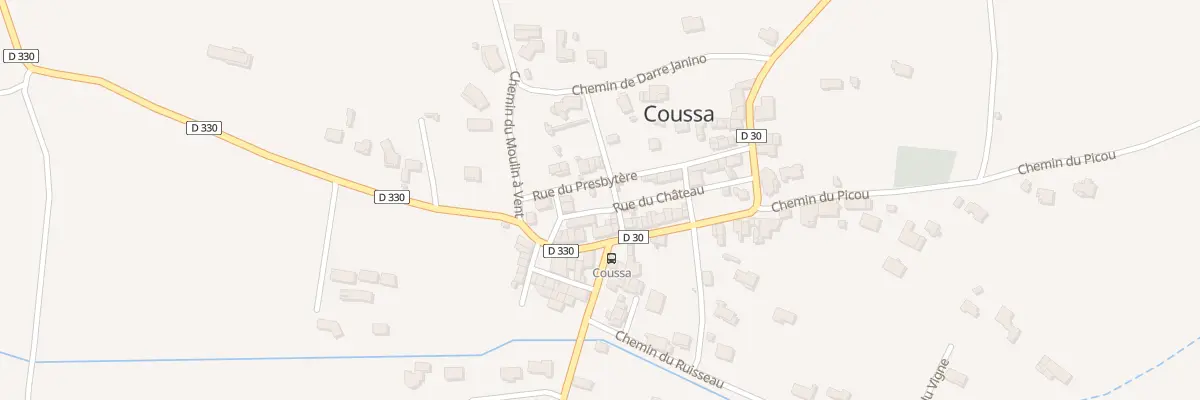 Plan du 2 Rue du Presbytere à Coussa