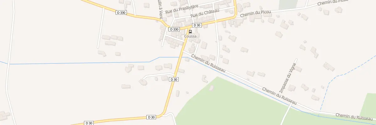 Plan du 2 Che du Ruisseau à Coussa