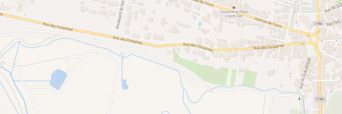 Plan du 87 Rue des Fontaines à Châteauroux