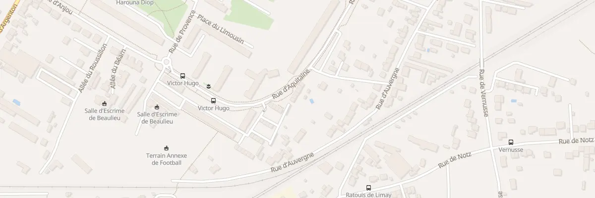 Plan du 62 Rue d’Aquitaine à Châteauroux
